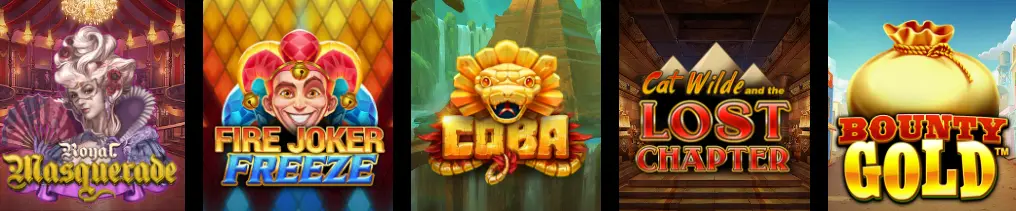 Verfügbare Spielautomaten-Arten bei POKERSTARS CASINO
